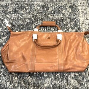 Leather Duffle Bag  Travel Bag